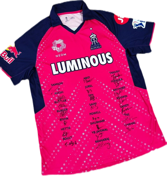 Rajasthan Royals 2024 Squad Signed Jersey