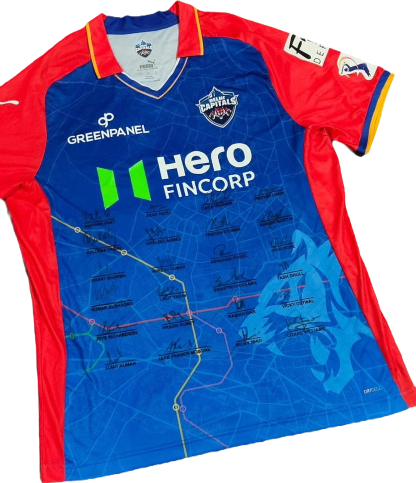 Delhi Capitals 2024 Squad Signed Jersey