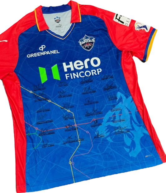 Delhi Capitals 2024 Squad Signed Jersey