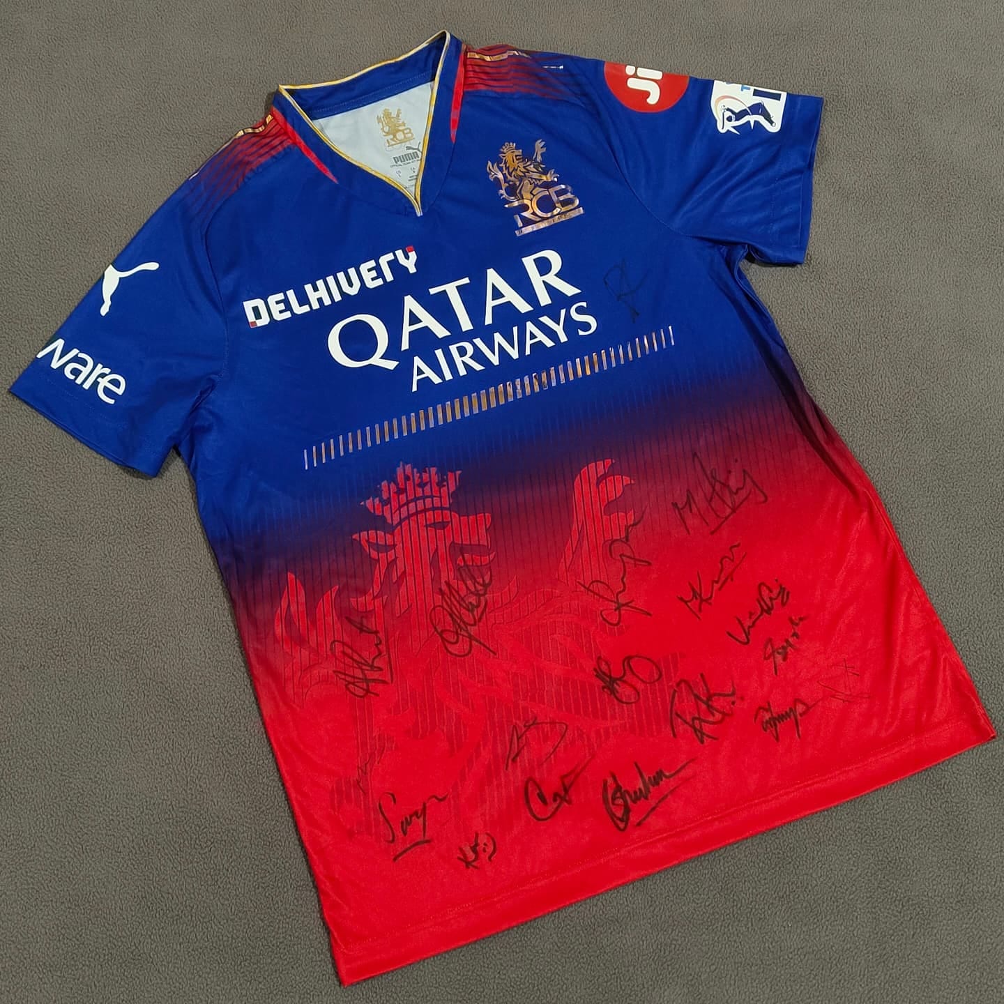 Royal Challengers Bangalore 2024 Squad Hand-Signed Jersey